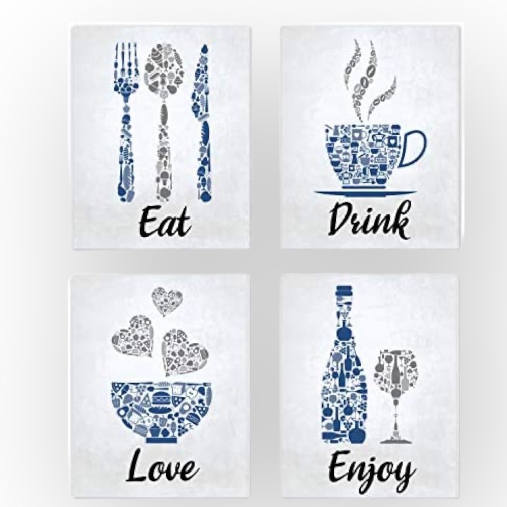 Mosaic Vintage Inspirational Kitchen Restaurant Cafe Bar Wall Art Decorations - Picture 2 of 9